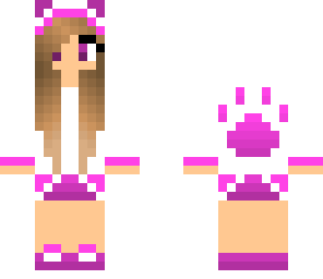 pink wolf girl