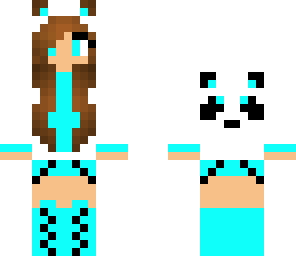 blue panda girl
