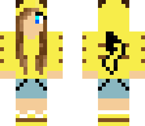 pikachu hoodie girl