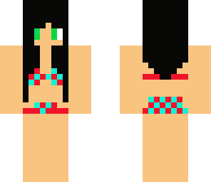 bikini red and blue