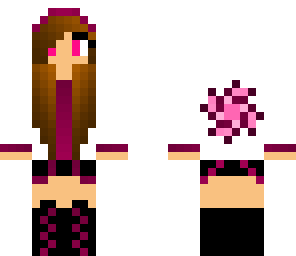 dark pink star girl