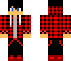 red plaid with blue eyes