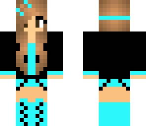black and blue girl