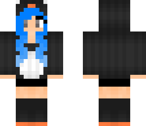 blue haired penguin