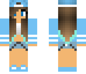blue tomboy girl