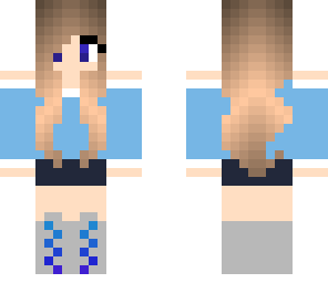 cute blue girl