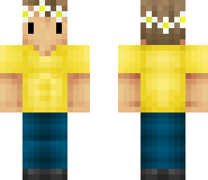 anime boy with flower crown