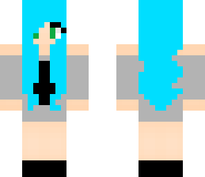 cute blue goth skin
