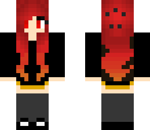 flaming girl