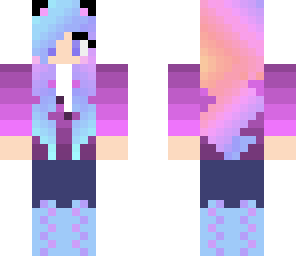 purple panda girl