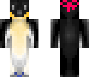 penguin with a bow