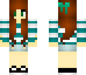 cyan spring girl