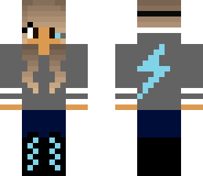 blue thunder bolt girl