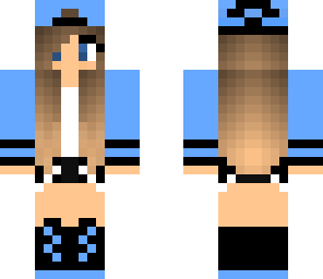 blue and black gurl