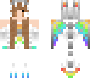brunette dragon rainbow
