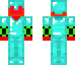 redstone man with diamond armour