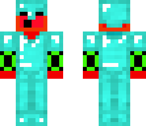 redstone slime  with diamond armour