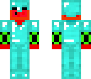 redstone slime with diamond armour