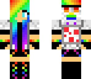 rainbow dj cake girl