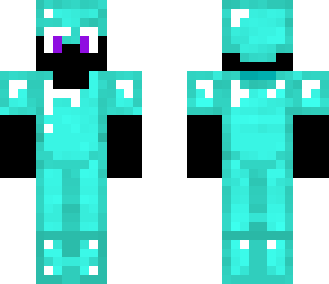 surprised enderman in diamond armor