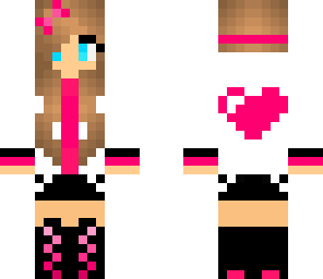 pink heart girl