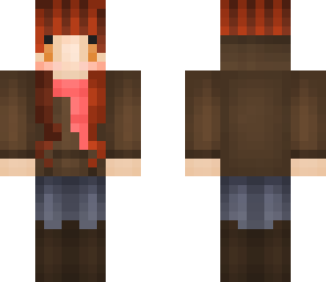 brown hoodie girl