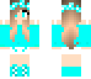 light blue flower girl