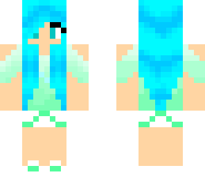 aqua with blue hair