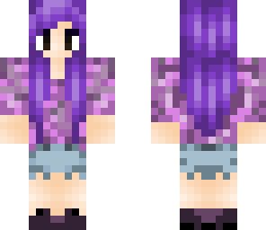 girl with purple hair