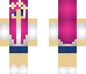 pink hair daisy girl