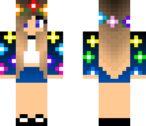 rainbow flower girl