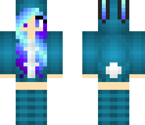 cute blue bunny girl