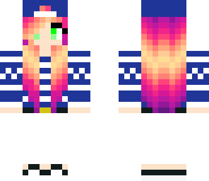 blonde girl with pink
