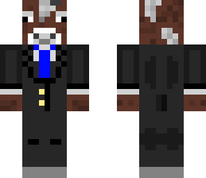 cow in a suit with sunglasses
