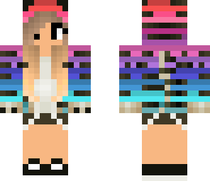really cute rainbow cat girl edit