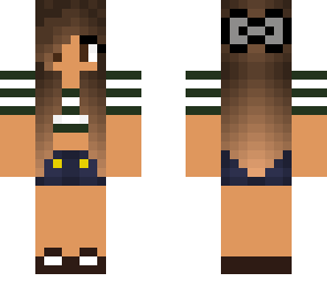 green tan girl