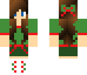 green and red girl
