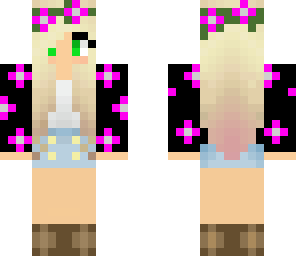 girl with flower jumper