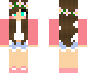 girl with pink cartigan