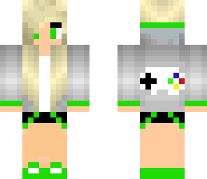 gamer girl green