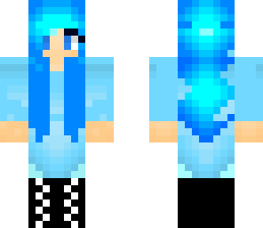 blue casual girl