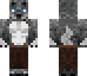 blue eyed werewolf in pants