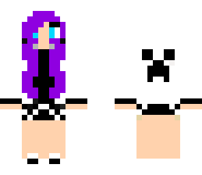 black and white creeper girl