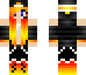 blue eye flame girl