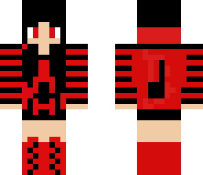 black and red gammergirl