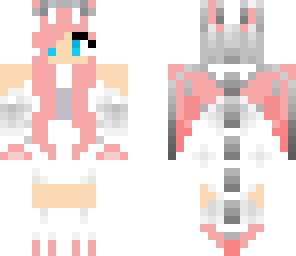 blue eyed pink dragon
