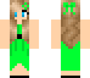 green prom girl