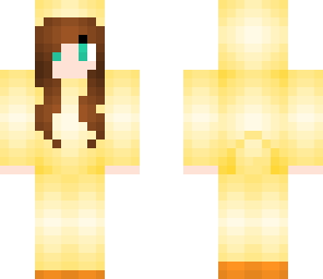 girl in a duck suit