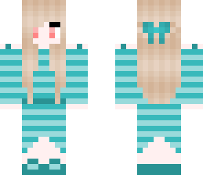 blue dress girl