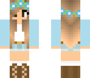 blue cute girl